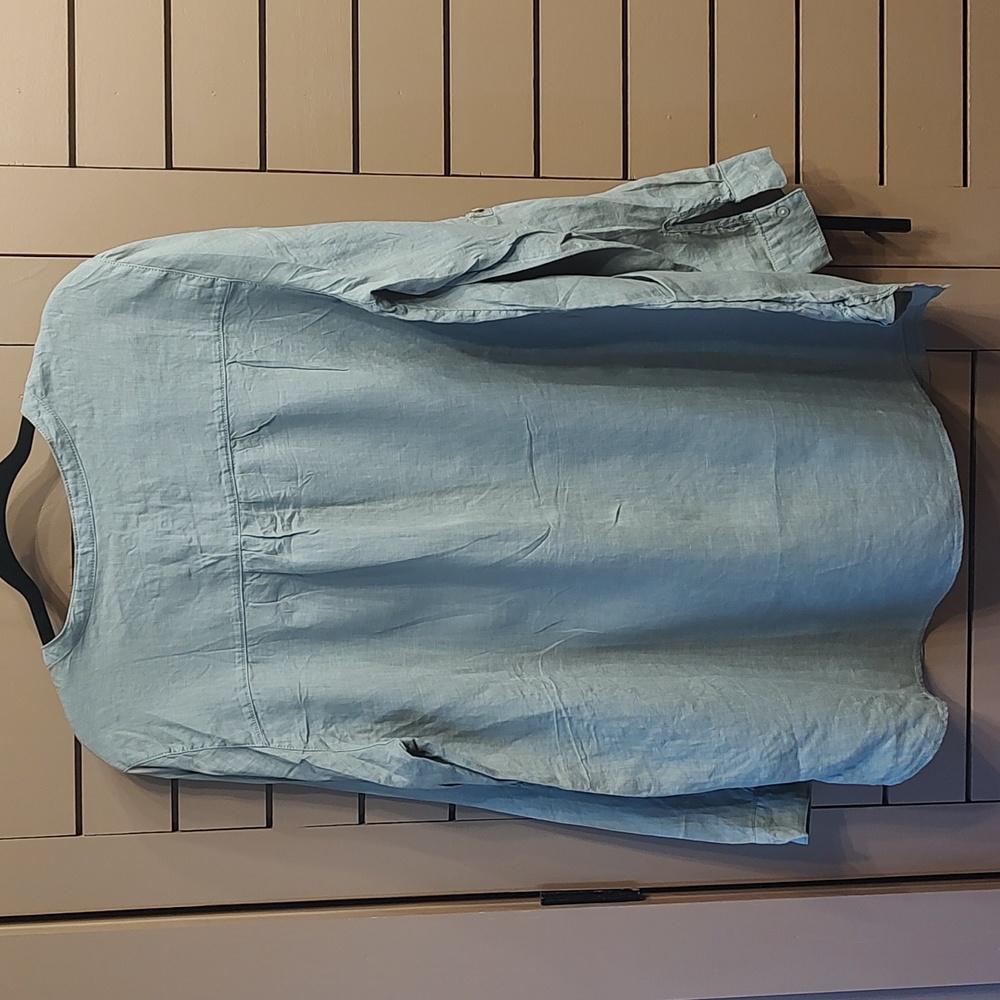 Sigrid Olsen Linen Tunic Top Xl - image 6